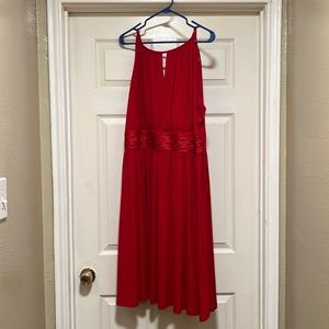 Stunning red plus size dress from midnight velvet